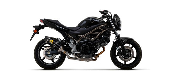 ARROW / アロー SUZUKI SV 650 '16 eマーク認証 アルミニウムダーク RACE-TECH サイレンサー カーボンエンドキャップ付 ARROWリンクパイプ用 | 71846AKN