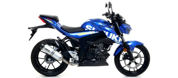 ARROW / アロー SUZUKI GSX-S 125 '17 eマーク認証 アルミニウムサンダー サイレンサー ウェルデッドリンクパイプ付 アローコレクター用 | 71871AK