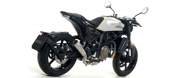 ARROW / アロー ハスクバーナ VITPILEN 701 '18/19 eマーク認証 ニクロム DARK PRO-RACE サイレンサー カーボンエンドキャップ付 + ウェルデッド リンクパイプ | 71891PRN