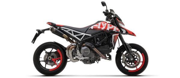 ARROW / アロー DUCATI HYPERMOTARD 950 2019 eマーク認証 PRO-RACE ニクロム DARK RH+LH サイレンサー + ウェルデッド リンクパイプ | 71895PRN