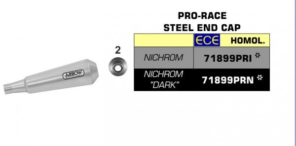 ARROW / アロー BRIXTON BX/FELSBERG 125X '19 eマーク認証 PRO-RACE ニクロム サイレンサー | 71899PRI