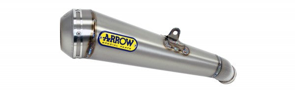 Arrow Street Pro-Race Nichrom Silencer、エンドキャップステンレス、ECEホモログ、DBキラーが含まれています | 71912PRI