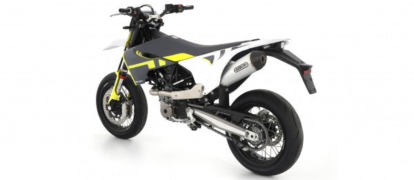 ARROW / アロー ハスクバーナ 701 ENDURO SUPERMOTO '17 eマーク認証 アルミニウム RACE TECH サイレンサー カーボンエンドキャップ付 ARROWリンクパイプ用 | 72623AK