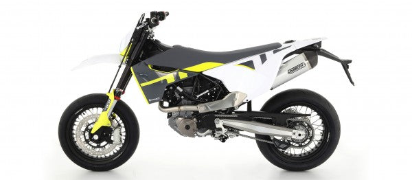 ARROW / アロー ハスクバーナ 701 ENDURO SUPERMOTO '17 eマーク認証 チタン RACE TECH サイレンサー カーボンエンドキャップ付 ARROWリンクパイプ用 | 72623PK