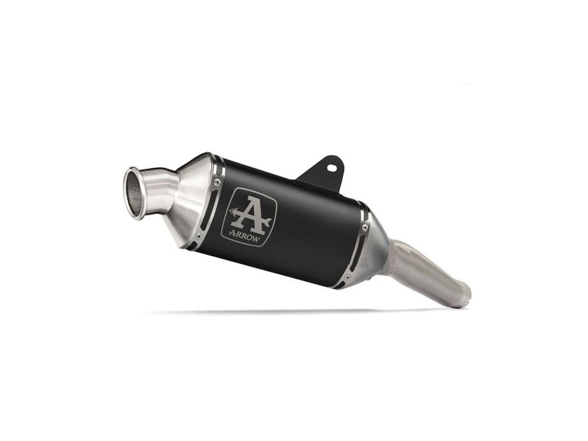 Arrow Indy-Race Omologated Slip-On Dark Aluminium Steel End Cap | 72642AON