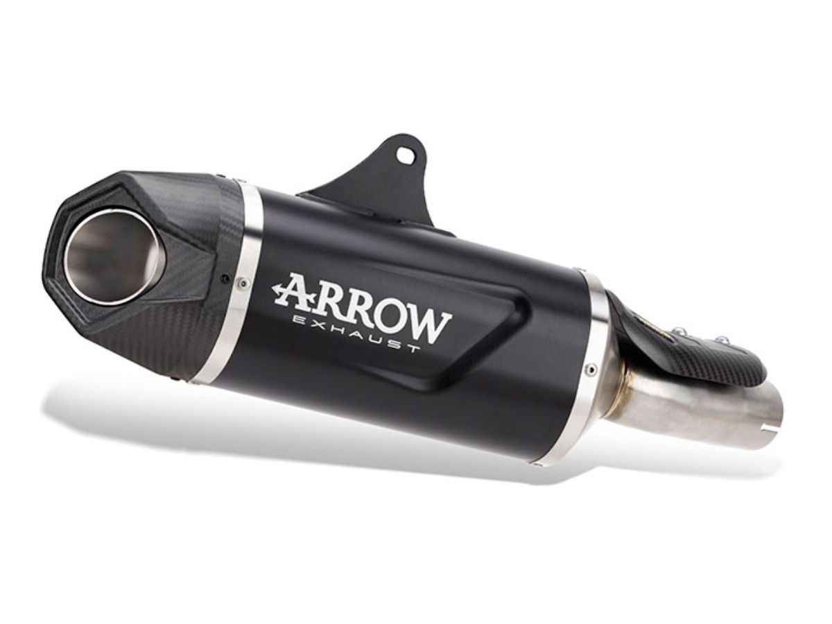 Arrow Indy-Race Evo Homologated Slip-On Dark Aluminium Carbon Fibre End Cap | 72644AKN