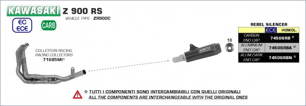 アルミニウムダークエンドキャップ、エンドキャップアルミニウムダーク、ECEホモログ、dbキラーを備えたアローストリートリベルサイレンサー | 74506RBN