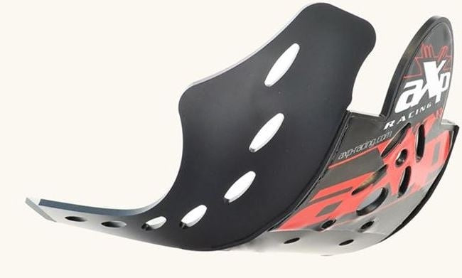 AXP-Racing / エーエックスピーレーシング スキッドプレート PHD 6mm - ブラック/レッドスティッカー | AX1284