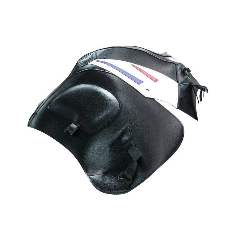 Bagster / バグスター タンクカバー XL 1000v VARADERO ブラック pointes ホワイトHES DECO ROUGE ET BLEU | 1384