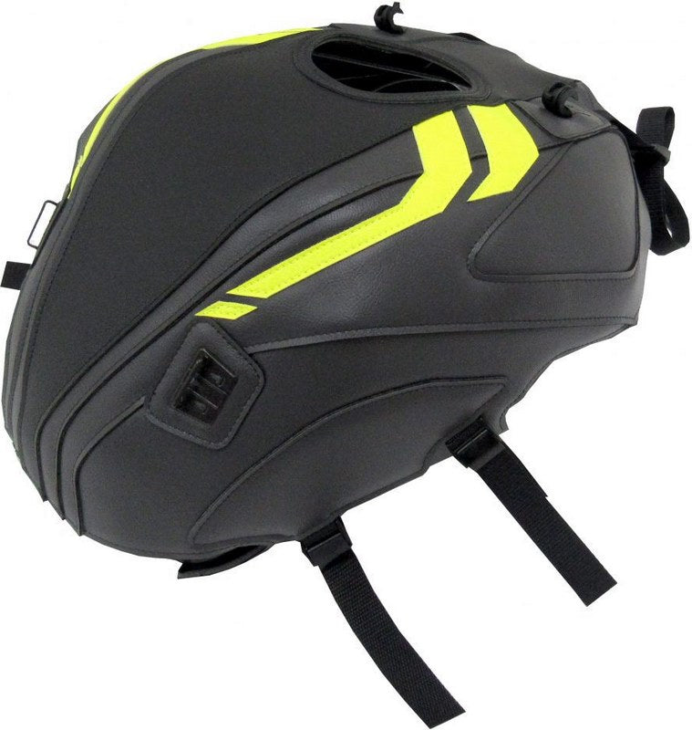 Bagster / バグスター タンクカバー MT 125   マットブラック GRAINE/ESPACE/DECO イエロー FLUO  | 1702F