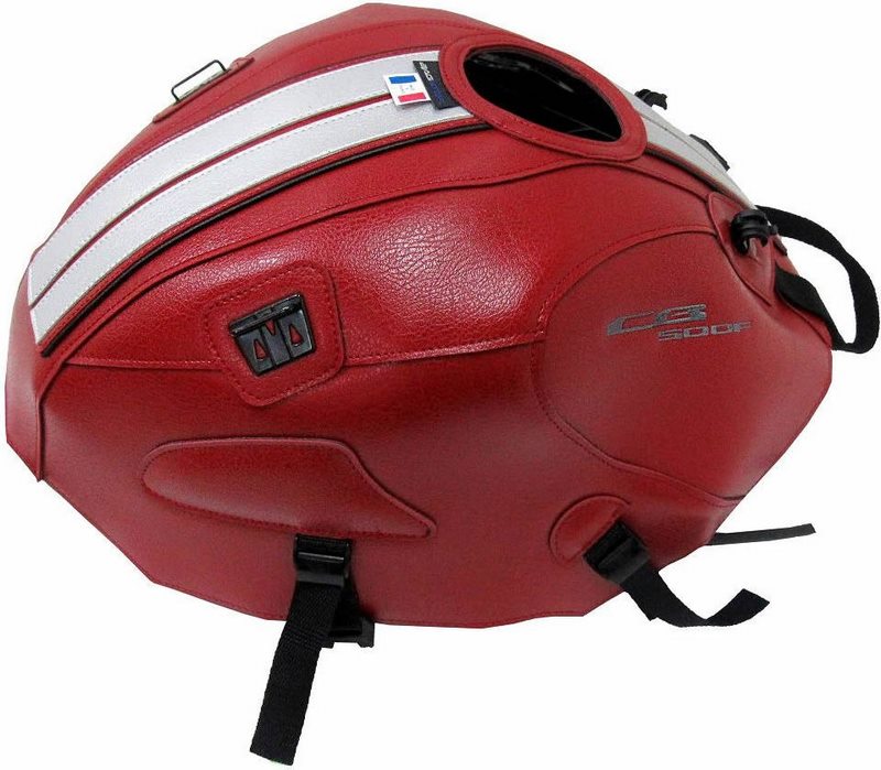 Bagster / バグスター タンクカバー CB 500 F ダークレッド/DECO シルバー/LISERET ブラック 2018 | 1711H