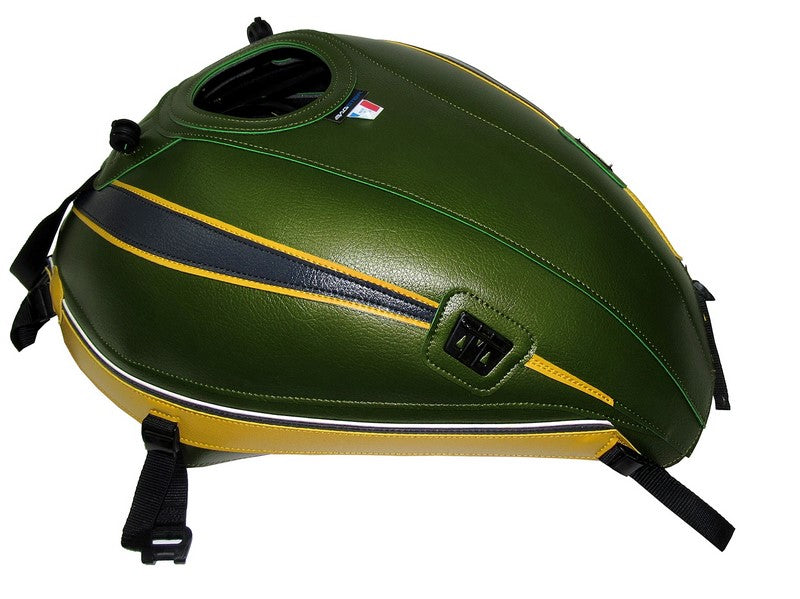 Bagster / バグスター タンクカバー KAWASAKI Z 900 RS OLIVE / DECO JAUNE / アンスラサイト / LISERET ホワイト (2020) | 1736G