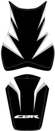 Bagster / バグスター シートカバー CBR 1000 FIREBLADE ブラック/ホワイト/ホワイト レター 2010 | 2198