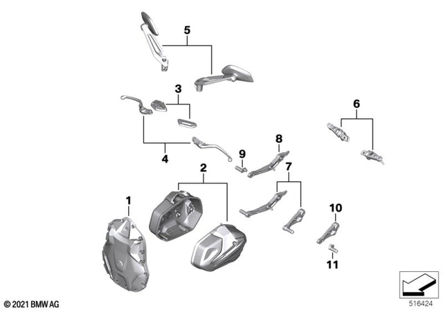 BMW Pedal Toe Piece  Shifter - BMW-Motorrad | 23419829555