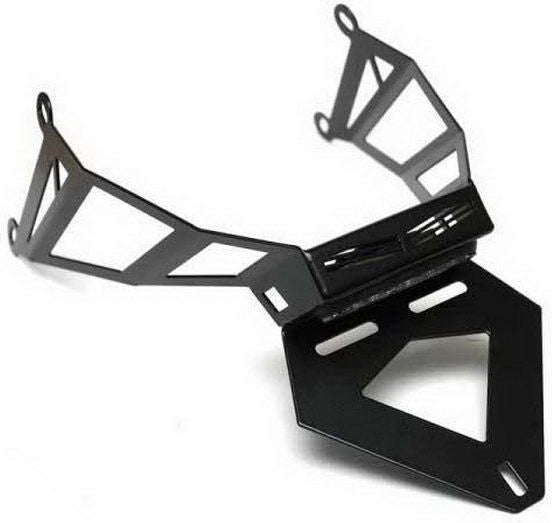 BODIS / ボディス License plate bracket  Stainless Steel Black Powder-Coated | HCBR1000-005