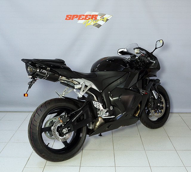 Bodis（ボディス）Oval Q1-S スリップオンマフラー  EC approved ステンレスブラック for CBR600RR (2007-2012) | HCBR600-022