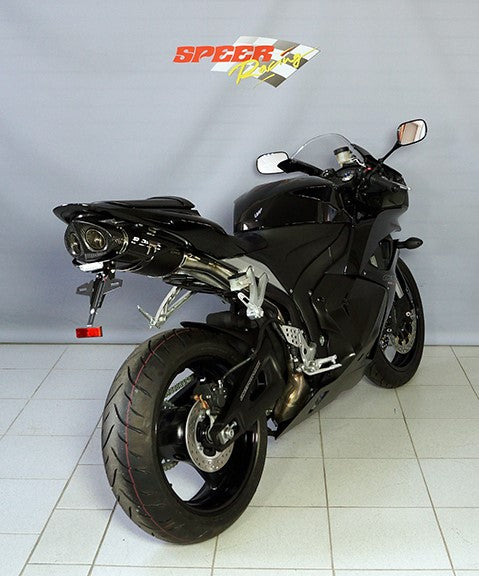 Bodis（ボディス）Oval Q1-S スリップオンマフラー  EC approved ステンレスブラック for CBR600RR (2007-2012) | HCBR600-022