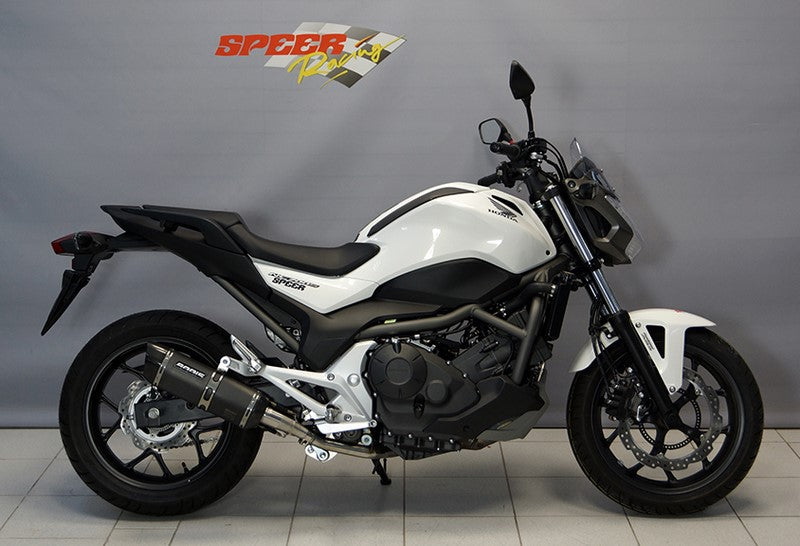 Bodis（ボディス）スリップオンマフラー　ステンレス Black P-TECII NC700 (12-14) ヨーロッパ公道走行認可 | HNC700-001