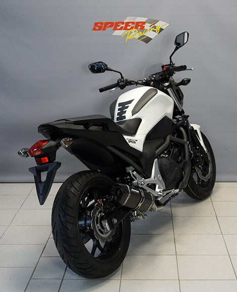 Bodis（ボディス）スリップオンマフラー　ステンレス Black P-TECII NC700 (12-14) ヨーロッパ公道走行認可 | HNC700-001