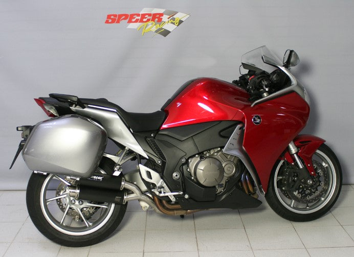 Bodis（ボディス）スリップオン ステンレス（ブラック）　GPC-X2 for VFR1200F (10-) EU公道走行可 純正サイドケースと併用出来ます。 | HVFR1200-002
