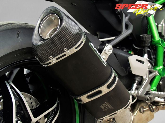 BODIS / ボディス Slip-On SB1-S-C  Stainless Steel Black  Catalyzer : Original  Muffler EU Homologated  but not for KAWASAKI H2 2015-2020 | KH2-001