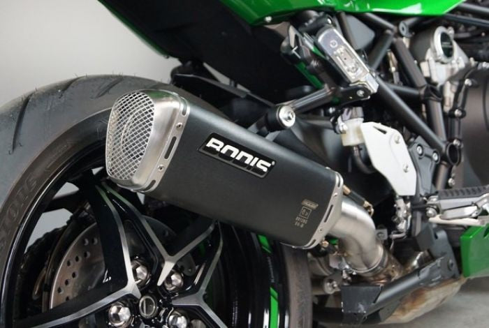 BODIS / ボディス Slip-On V4-M-GE  Stainless Steel Black  Catalyzer : Original  EU Homologated | KH2SX-001