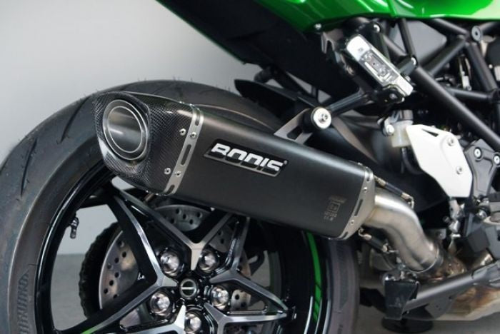 BODIS / ボディス Slip-On V4-M-CA  Stainless Steel Black  Catalyzer : Original  EU Homologated | KH2SX-002