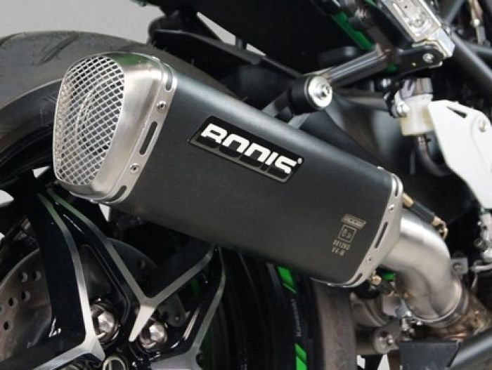 BODIS / ボディス Slip-On V4-M-GE  Stainless Steel Black  Catalyzer : Original  EU Homologated | KN1000SX-002