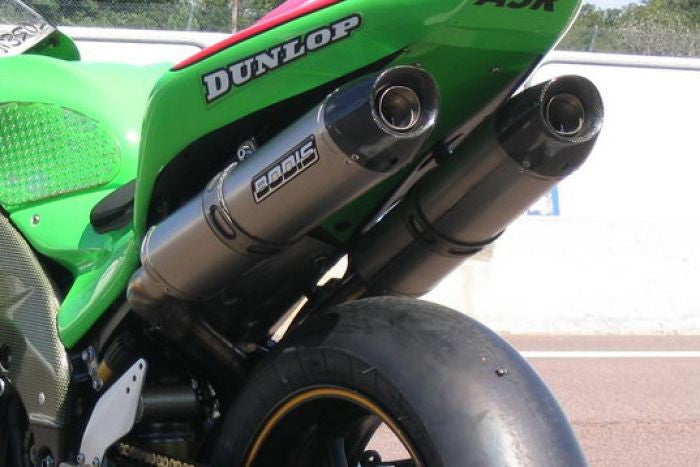 Bodis（ボディス）スリップオンマフラー セット Y-パイプ ステンレス/フルチタン Oval Q2C EU公道走行認可 for ZX-10R(06-07) | KZX10R-038