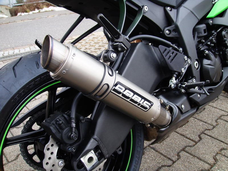 Bodis（ボディス）スリップオンマフラー ステンレス/フルチタン GP1 ヨーロッパ公道走行認可 for NINJA ZX-10R(08-10) | KZX10R-042