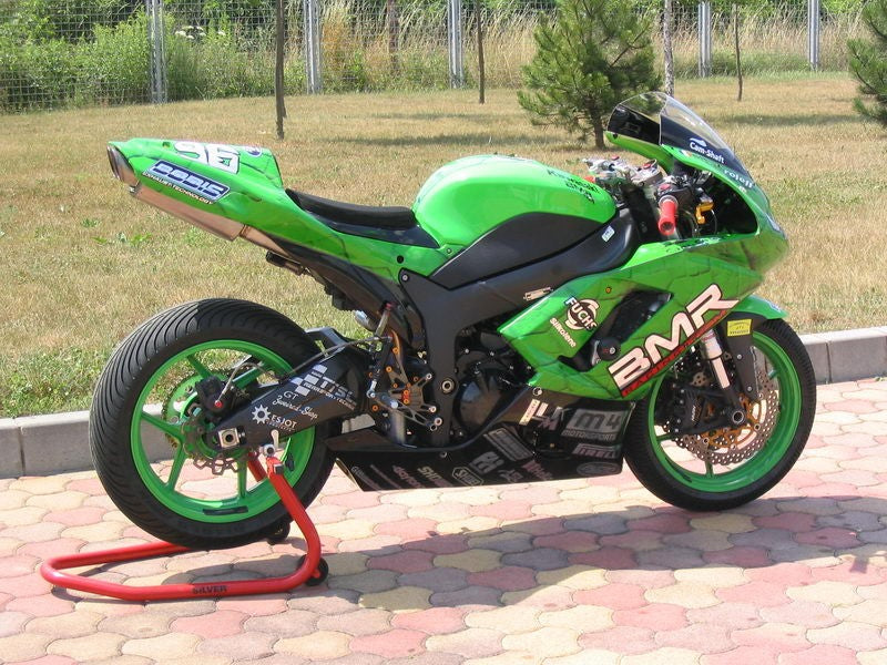 Bodis（ボディス）フルエキゾーストシステム ステンレス/フルチタン Oval Q4 for NINJA ZX-6R(07-08) | KZX6R-024