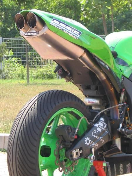 Bodis（ボディス）フルエキゾーストシステム ステンレス/フルチタン Oval Q4 for NINJA ZX-6R(07-08) | KZX6R-024