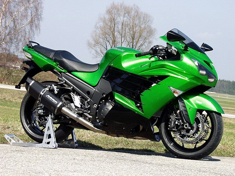 Bodis（ボディス）Penta-Tec フルシステムレーシングマフラー 4in2 (VRキャタライザー)   ステンレスブラック for ZZR1400 | KZZR1400-009