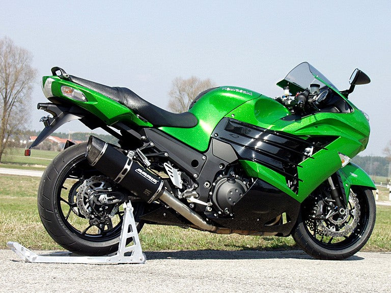 Bodis（ボディス）Penta-Tec フルシステムレーシングマフラー 4in2 (VRキャタライザー)   ステンレスブラック for ZZR1400 | KZZR1400-009