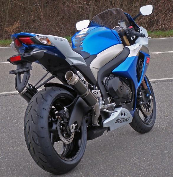 Bodis（ボディス）スリップオンマフラー 4-2 ステンレス ブラック GP1 EURO公道走行認可 for GSX-R 1000(09-) | SGSXR1000-093