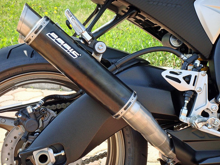 Bodis（ボディス）スリップオンマフラー 4-2 ステンレス ブラック GP1 EURO公道走行認可 for GSX-R 1000(09-) | SGSXR1000-093