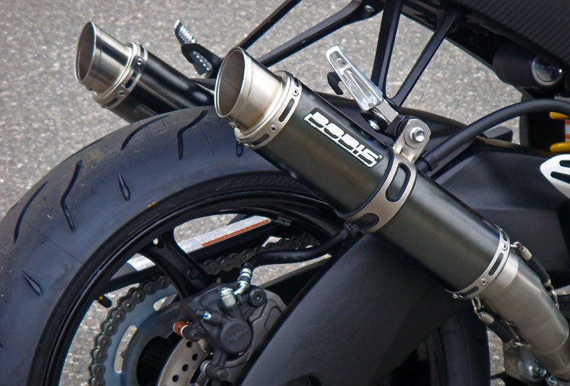Bodis（ボディス）スリップオンマフラー 4-2 ステンレス ブラック GP1 EURO公道走行認可 for GSX-R 1000(09-) | SGSXR1000-093