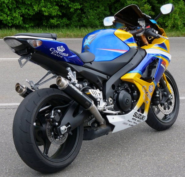 Bodis（ボディス）スリップオンマフラー 4-2 ステンレス ブラック GP1 EURO公道走行認可 for GSX-R 1000(07-08) | SGSXR1000-110