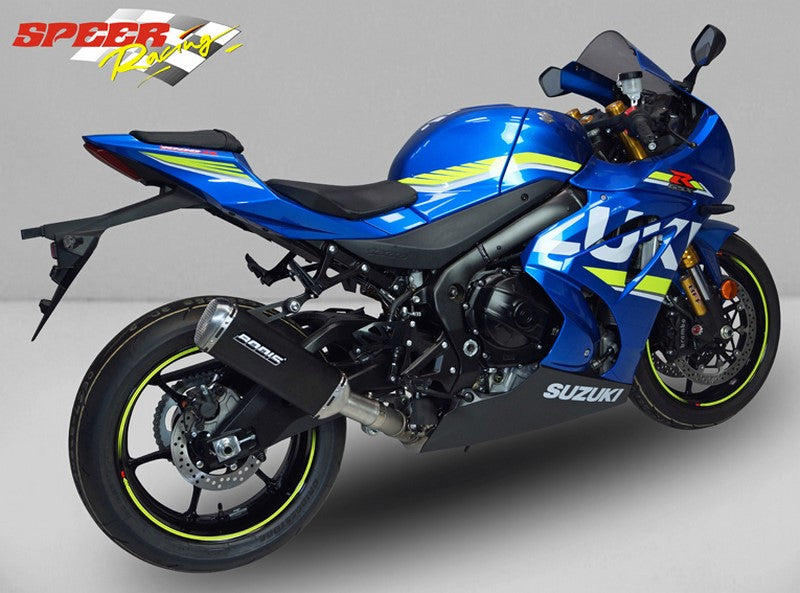 Bodis (ボディス) V4-M-GE スリップオンマフラー ステンレスブラック | SGSXR1000-125