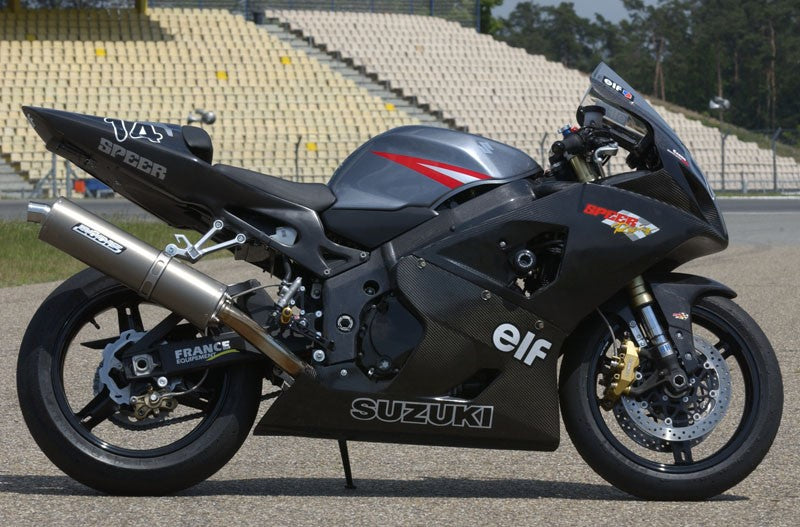 Bodis（ボディス）Oval 1 ボルトオンマフラー (キャタライザーあり)  EC approved チタニウム for GSX-R 600/750 (04-05) | SGSXR600-008