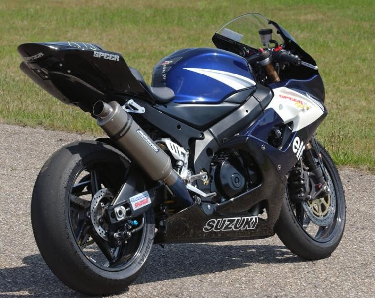 Bodis（ボディス）フルエキゾーストシステム ステンレス/フルチタン  SB2 G Racing for GSX-R 600(01-05)/750(00-05) | SGSXR600-014