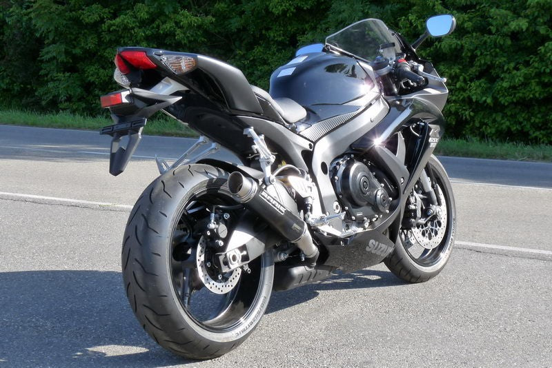 Bodis（ボディス）スリップオンマフラー ステンレス ブラック GP1 ヨーロッパ公道走行認可 for GSX-R 600/750(08-10) | SGSXR600-023