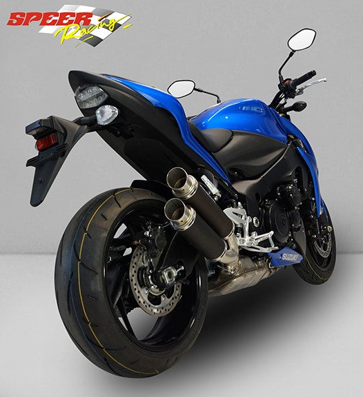 Bodis（ボディス）GPX2 スリップオン・ステンレスブラック for GSX-S1000/F (2015-2016) | SGSXS1000-002