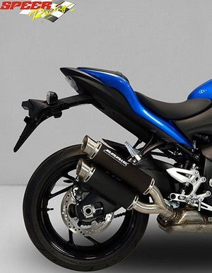 Bodis（ボディス）GPX2 スリップオン・ステンレスブラック for GSX-S1000/F (2015-2016) | SGSXS1000-002