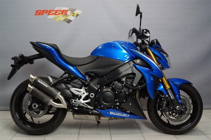 Bodis (ボディス) GPX2 スリップオンマフラー ステンレスブラック for GSX-S1000/F 2015-2016 | SGSXS1000-004