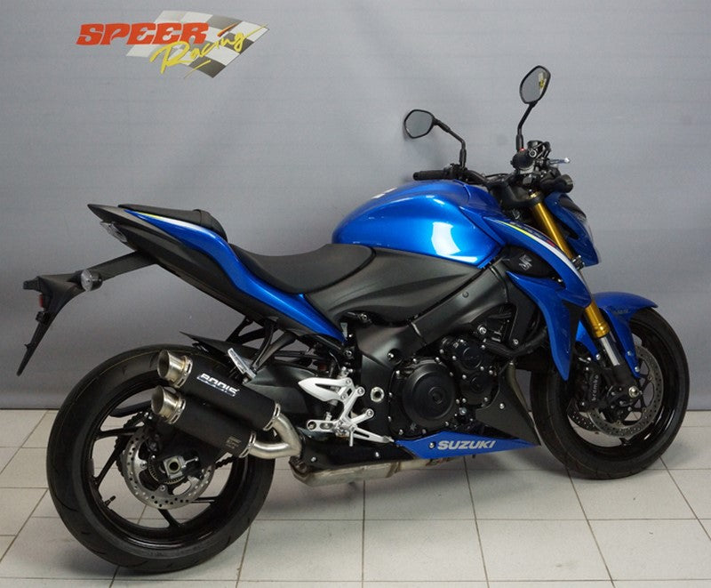 Bodis (ボディス) GPX2 スリップオンマフラー ステンレスブラック for GSX-S1000/F 2015-2016 | SGSXS1000-004