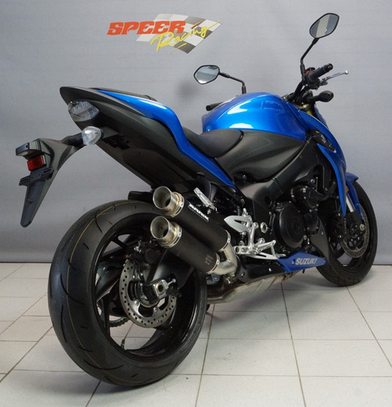 Bodis (ボディス) GPX2 スリップオンマフラー ステンレスブラック for GSX-S1000/F 2015-2016 | SGSXS1000-004