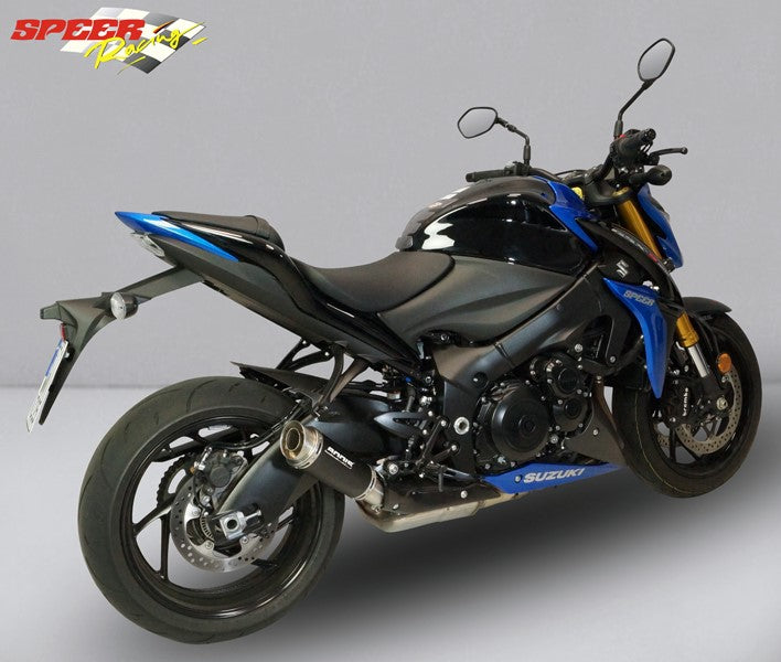 Bodis (ボディス) GPC-RSII スリップオンマフラー （カーボンカバー付）ステンレスブラック for GSX-S1000/F (2017-) | SGSXS1000-006