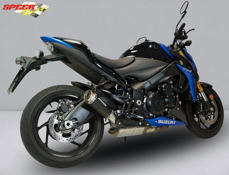 Bodis (ボディス) GPC-RSII スリップオンマフラー （カーボンカバー付）ステンレスブラック for GSX-S1000/F (2017-) | SGSXS1000-006