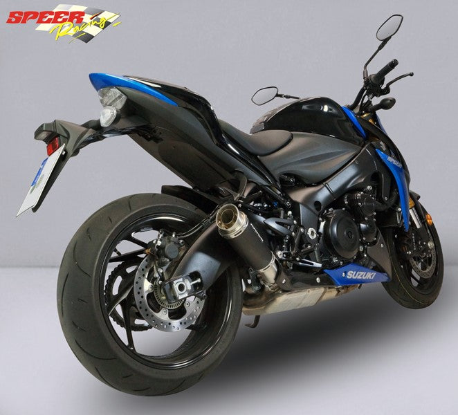 Bodis (ボディス) GPC-RSII スリップオンマフラー （カーボンカバー付）ステンレスブラック for GSX-S1000/F (2017-) | SGSXS1000-006